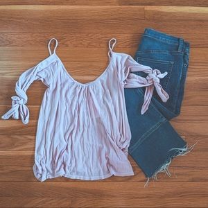 Free People Believe Me Cold Shoulder Top